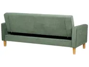 Sofa Bed 3 Seater VEHKOO Fabric Dark Green_914638