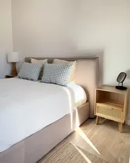 Bett mit Stauraum LAVAUR Bouclé Taupe 160 x 200 cm_1022045