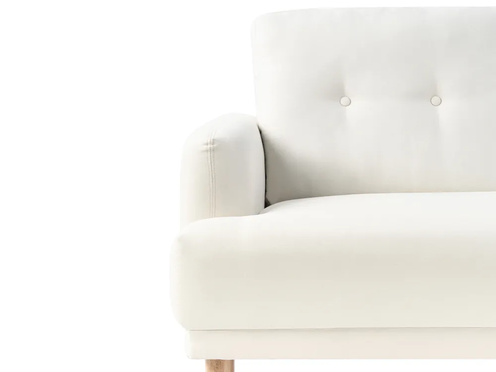 Sofa 3 Seater TUVE Fabric Off-White_911569