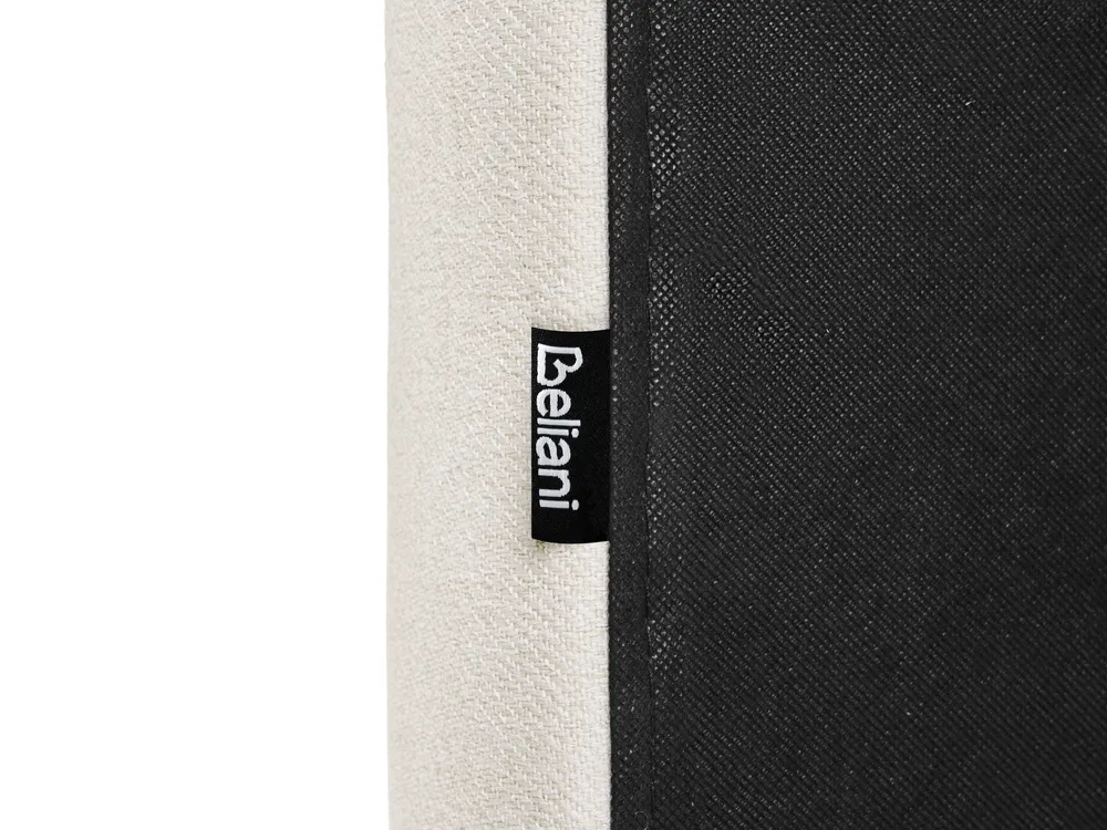 Bett mit Stauraum BOUSSE Stoff Cremeweiß 140 x 200 cm_1074745