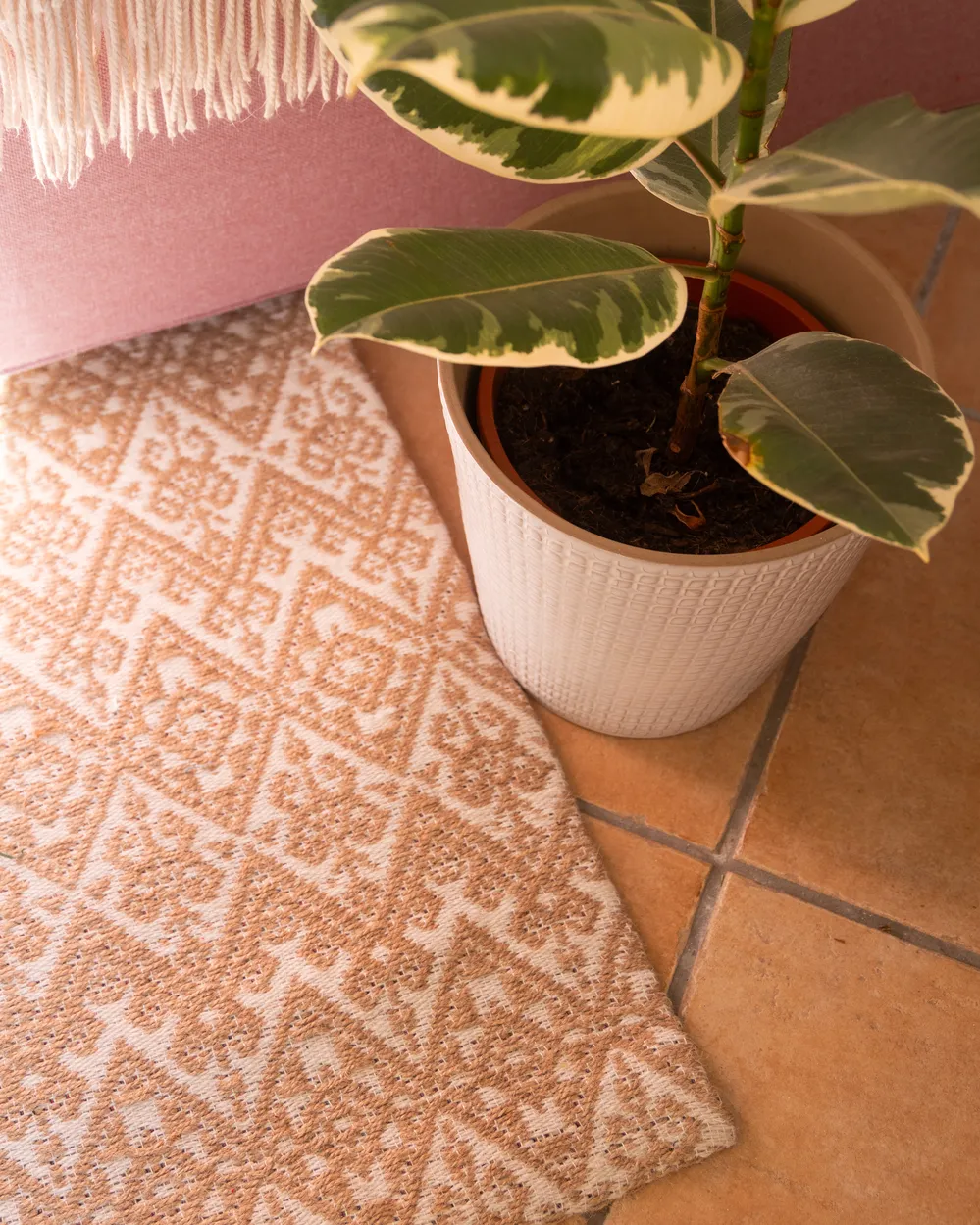 Tappeto ATIMA Beige 160 x 230 cm Iuta_958255