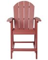 Garden Bar Chair Red ADIRONDACK_938566