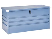 Skrzynia ogrodowa CEBROSA 132 cm 62 cm Metal Niebieski_944753