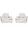 Lot de 2 fauteuils en tissu beige clair ALLA_893928