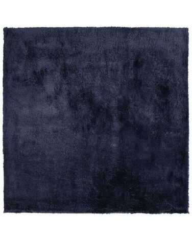 Alfombra azul oscuro 200 x 200 cm EVREN