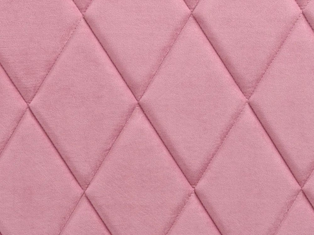 Ottoman Bed ROCHEFORT Velvet Pink 140 x 200 cm (EU Double)_857432