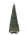 Vianočný stromček s viacfarebnými inteligentnými LED svetielkami a aplikáciou 160 cm SAARLOQ_883709