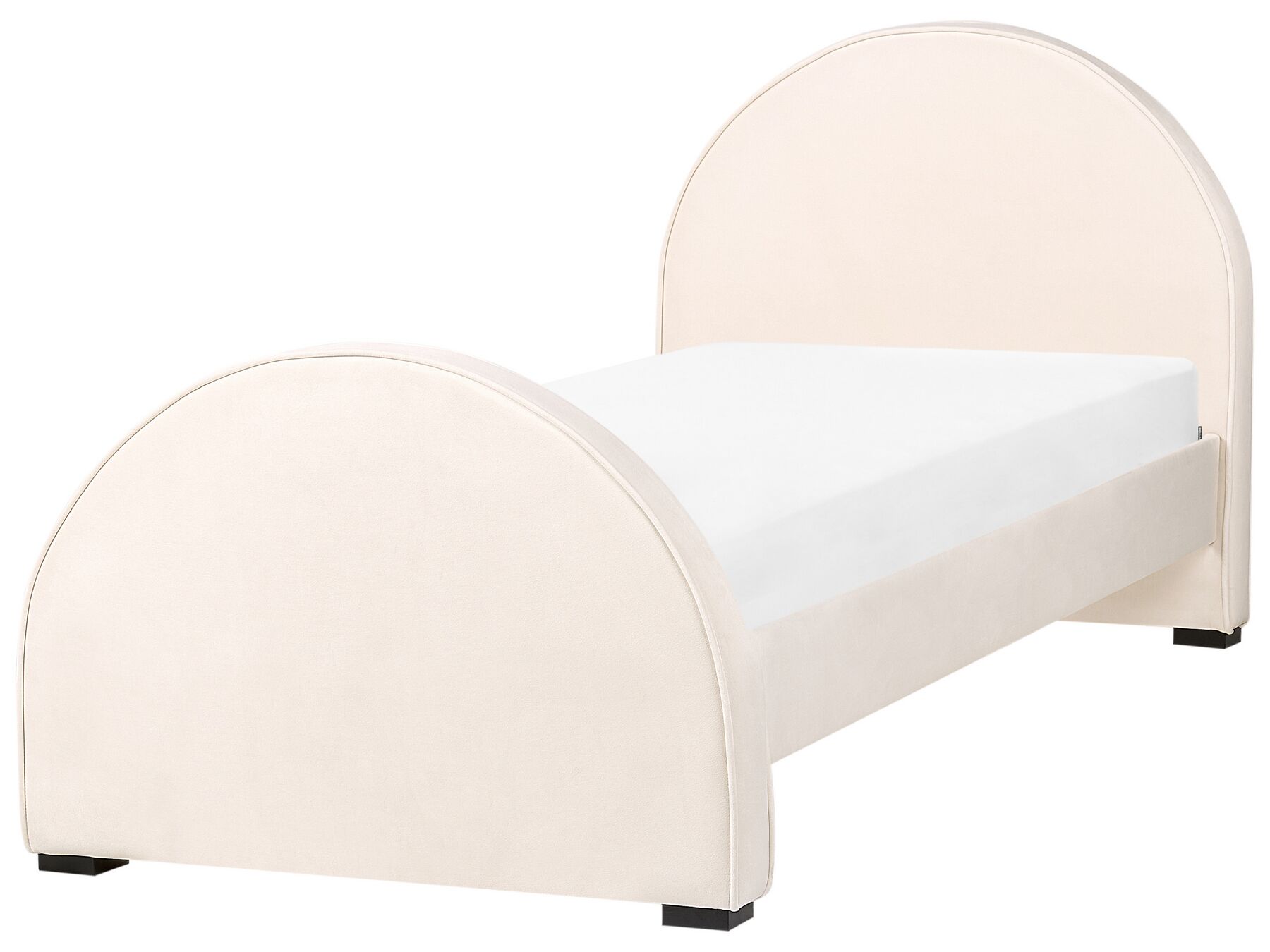 Velvet EU Single Size Bed Beige NOZAY_895364