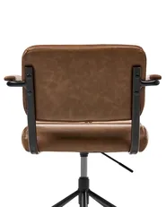 Desk Chair CANDOR Faux Leather Dark Brown_1059314