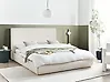 Cama con almacenaje CAMPAGNE Tela Beige claro 160 x 200 cm