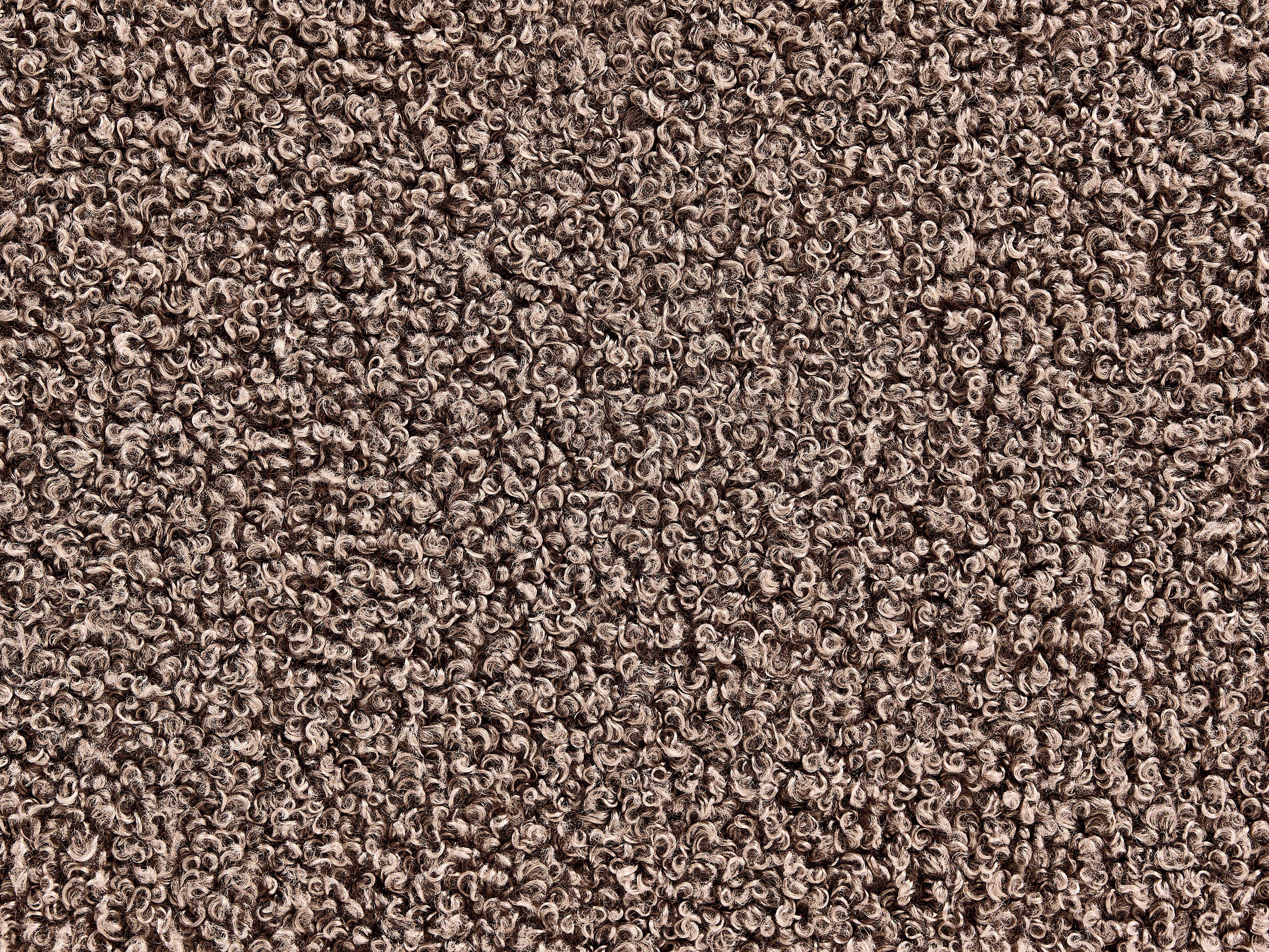 Letto Bouclé ALBI 140 x 200 cm Marrone_981599