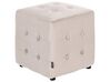 Pouf velluto beige chiaro WISCONSIN_926930