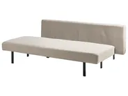 Sofa Bed 3 Seater ROYKKA Fabric Beige_1071612