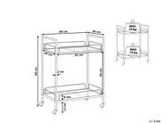 Carrello portavivande VENETA Metallo Oro_771367