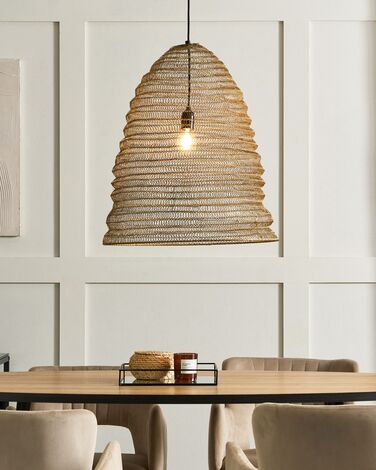 Metal Mesh Pendant Lamp Brass PALAR