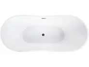Vasca da bagno freestanding ANTIGUA 170 x 77 cm Nero_771373