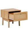 Table de chevet en bois clair NIVO_933983