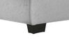 Left Hand Fabric Corner Sofa Bed Light Grey ROMEDAL_748912