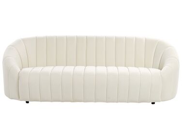 3-istuttava sohva sametti luonnonvalkoinen MALUNG