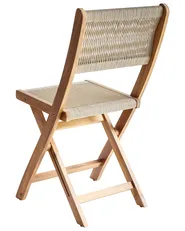 Set of 2 Garden Chairs PROSSEDI Folding Acacia Wood Beige_956593