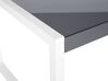 Puutarhapöytä alumiini harmaa/valkoinen 210 x 90 cm BACOLI_863665