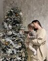 Zasněžený umělý vánoční stromek 210 cm bílý TOMICHI_903052