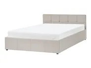 Bett mit Stauraum LAURESSES Stoff Taupe 120 x 200 cm_1153541