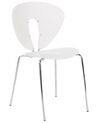 Set of 2 Dining Chairs White TRACY_929873