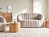 Sofa 2 Seater MALUNG Velvet Beige