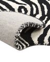 Tapete para crianças em lã preta e branca impressão de zebra 100 x 160 cm MARTY_873987