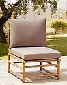 Garden 1-Seat Section CERRETO Bamboo Taupe