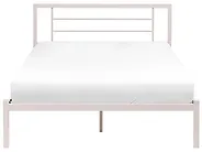 Cama Metal CUSSET 120 x 200 cm Creme claro_1162057