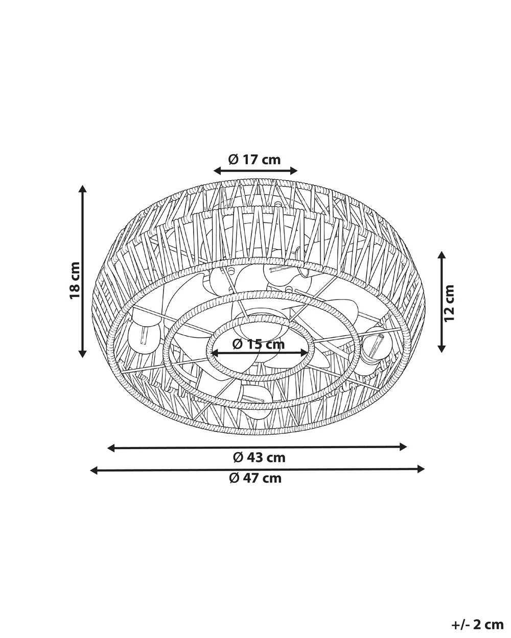 Ceiling Fan with Light APOPKA with Remote Natural_1124413