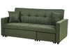 Divano letto 3 posti tessuto verde GLOMMA_928605