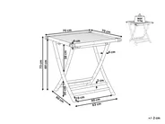 Stolik bistro MOLISE 70 cm 70 cm Bambus Brązowy_817080