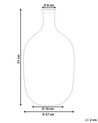 Dekovase Glas goldbraun transparent 51 cm DALCHINI_823795