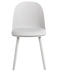 Set of 2 Dining Chairs ANKENY Faux Leather Light Grey_1107556