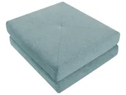 Single Sofa Bed OLDEN Fabric Light Blue_980935