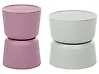 Set of 2 Side Tables with Storage ATACAMA 32/40 cm 32/40 cm Purple Green