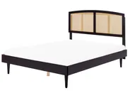 Bed Rattan VARZY 160 x 200 cm (EU King Size) Black_949802