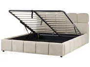 Ottoman Bed NOYON Fabric Taupe 180 x 200 cm (EU Super King)_1056094