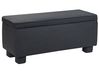 Upholstered Storage Bench ITHACA Fabric Black