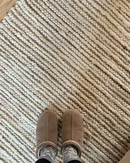 Tappeto BARKHAN Beige 300 x 400 cm Cotone_983198