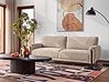 Sofa 3-Sitzer SKARO Chenillegewebe Beige