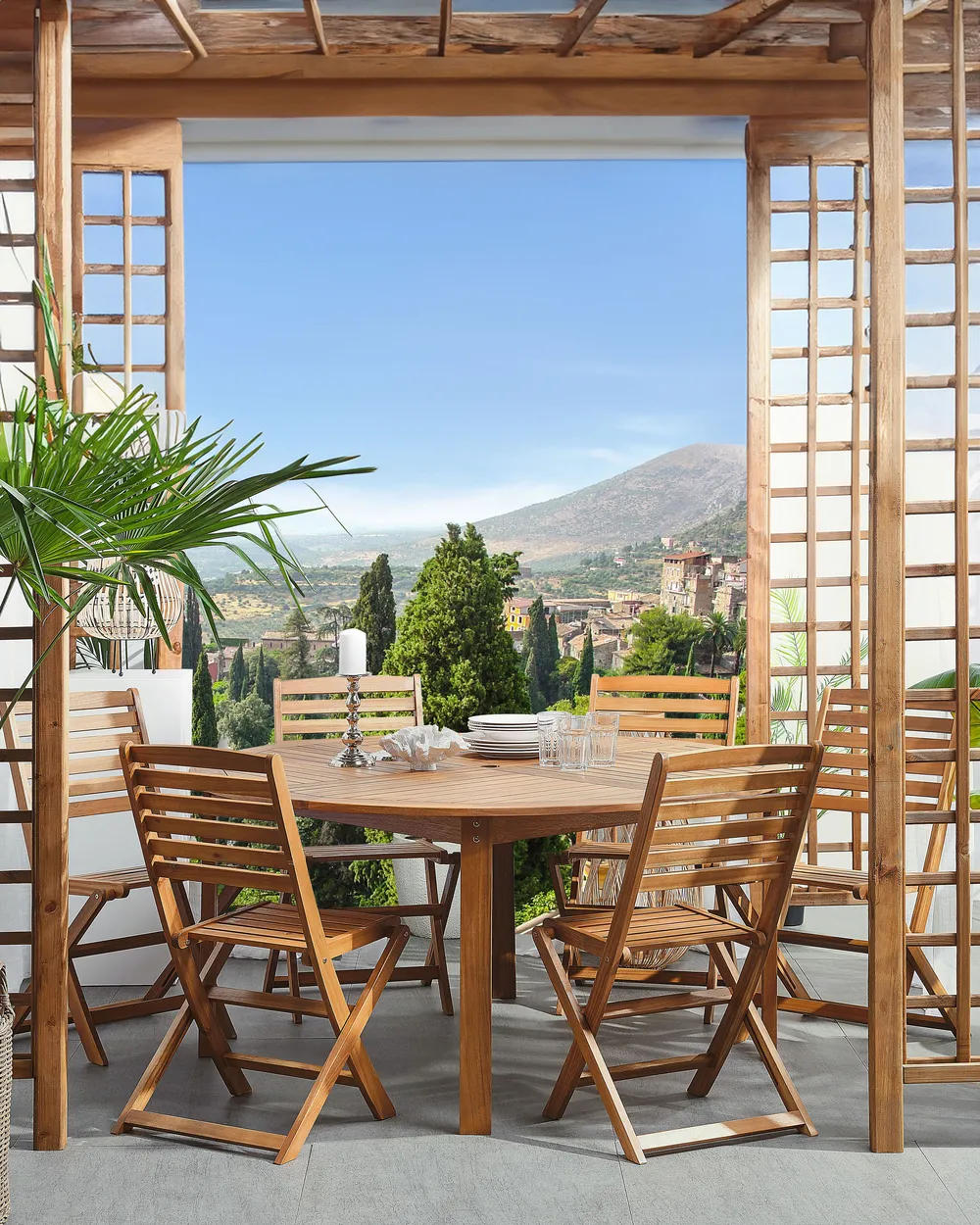 Scaffale Kasanova Tavolo Con Sedie Da Esterno Set Giardino Esterno