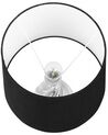 Fekete és ezüst kerámia asztali lámpa 65 cm VISELA_737202
