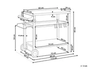 Carrello portavivande da giardino STALETTI Nero Metallo_931767