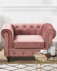 Armchair CHESTERFIELD Velvet Pink_778837