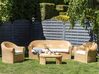 5 Seater Rattan Garden Sofa Set Natural LIVADEIA _920162