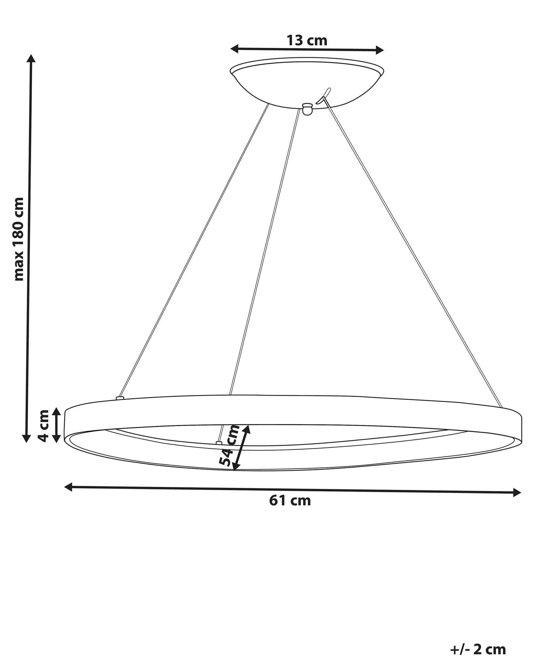 LED Pendant Lamp KRABURI Metal Gold_824596